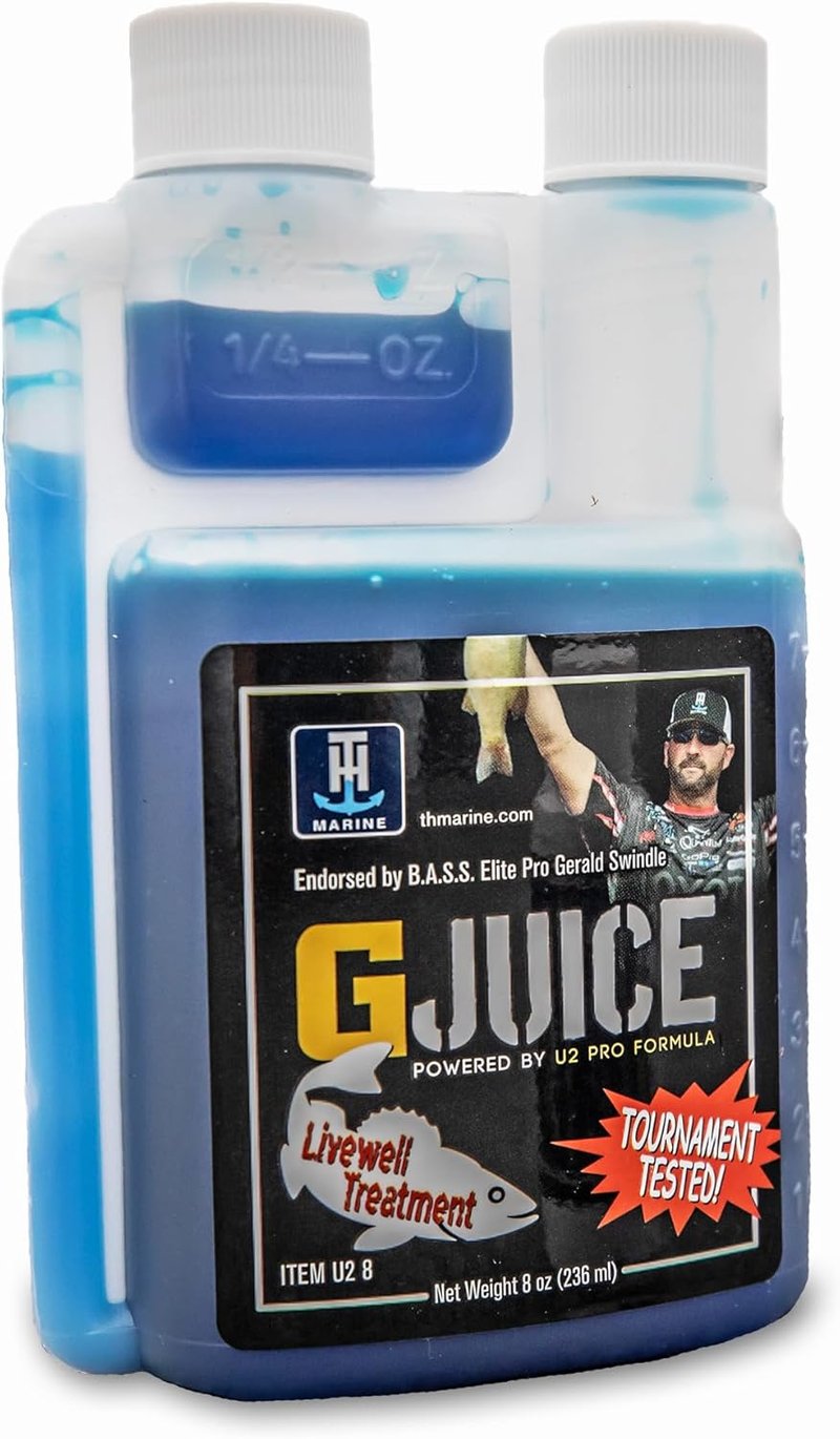 T-H Marine G-Juice Freshwater Livewell Treatment - Non-Toxic Fish Care Formula for Transport | 8 oz