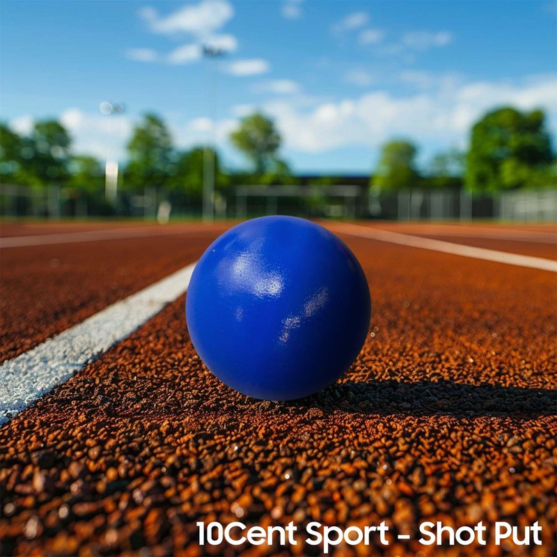 AKABIKE 10Cent Shot Put Color Series Case Iron for Outdoor Track & Field (6lb/2.76kg to 16lb/7.2kg)
