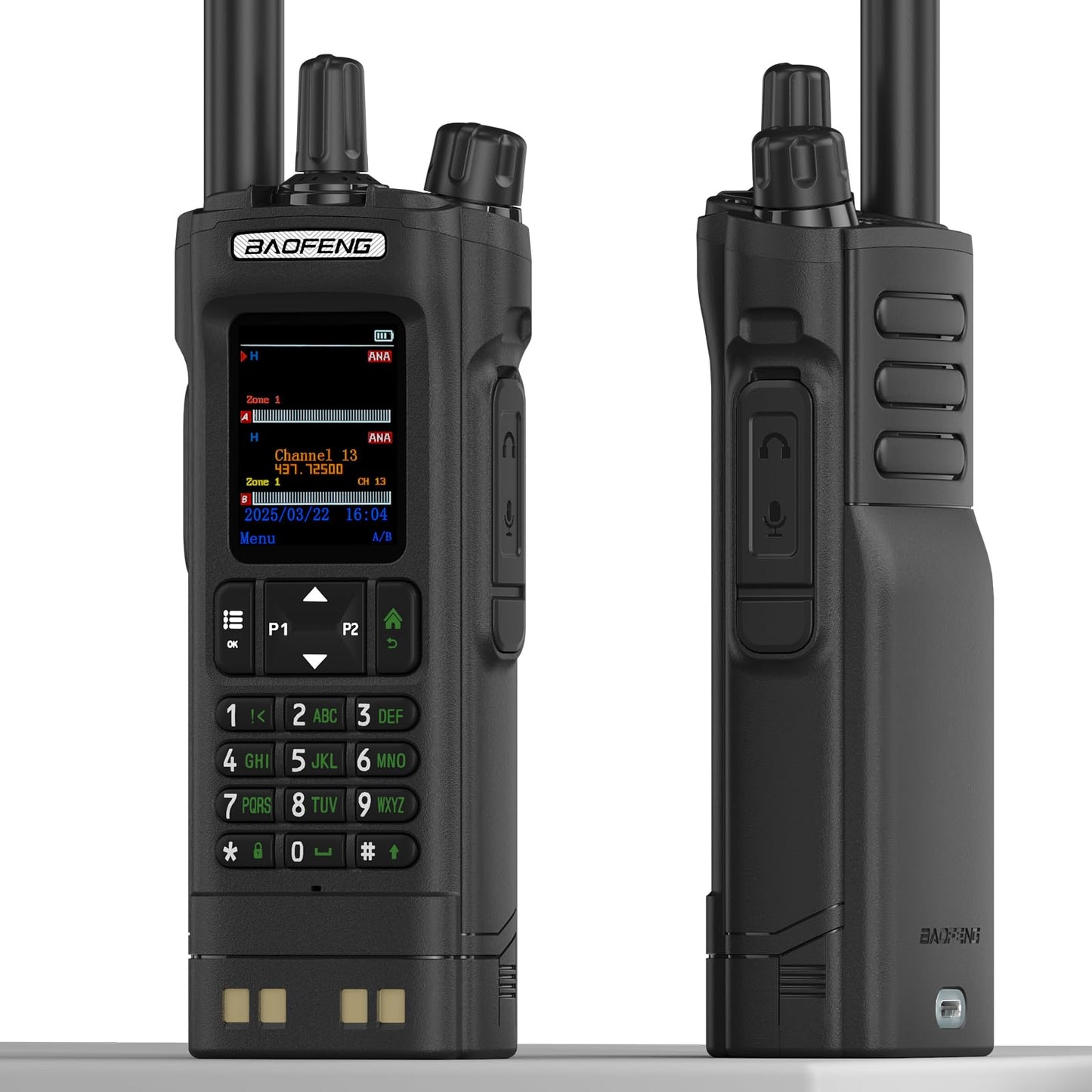BAOFENG DM32 DMR Radio 10W High Power Radio GPS/APRS Two Way Raido USB-C Charging Multi-Band FM/AM Wakkie Talkie DM-32