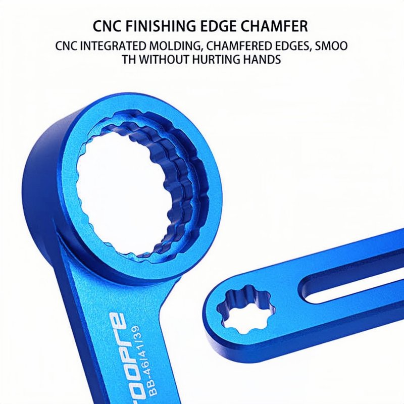 6-in-1 Center Shaft Wrench Professional Bottom Bracket Multi-Tool - Universal Bicycle Service Kit for ISO/JIS Standard Systems
