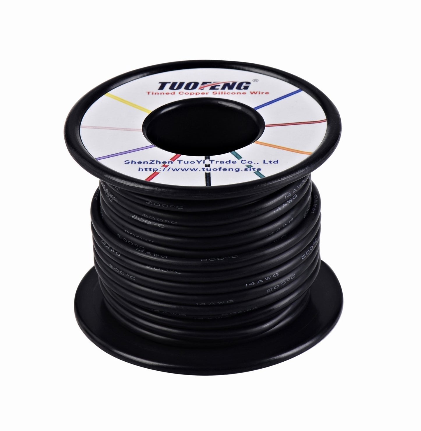 TUOFENG 14 AWG Wire, Soft and Flexible Silicone Insulated Wire 66 Feet [33 ft Black and 33 ft Red ] Stranded Wire High Temperature Resistance for RC Applications,Test Lead,Drones Battery