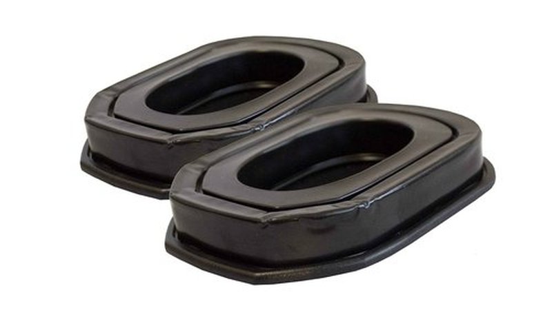 Walker's Game Ear Razor Quad Muff Black Large & Game Ear Gel Filled Ear Pad, Multi