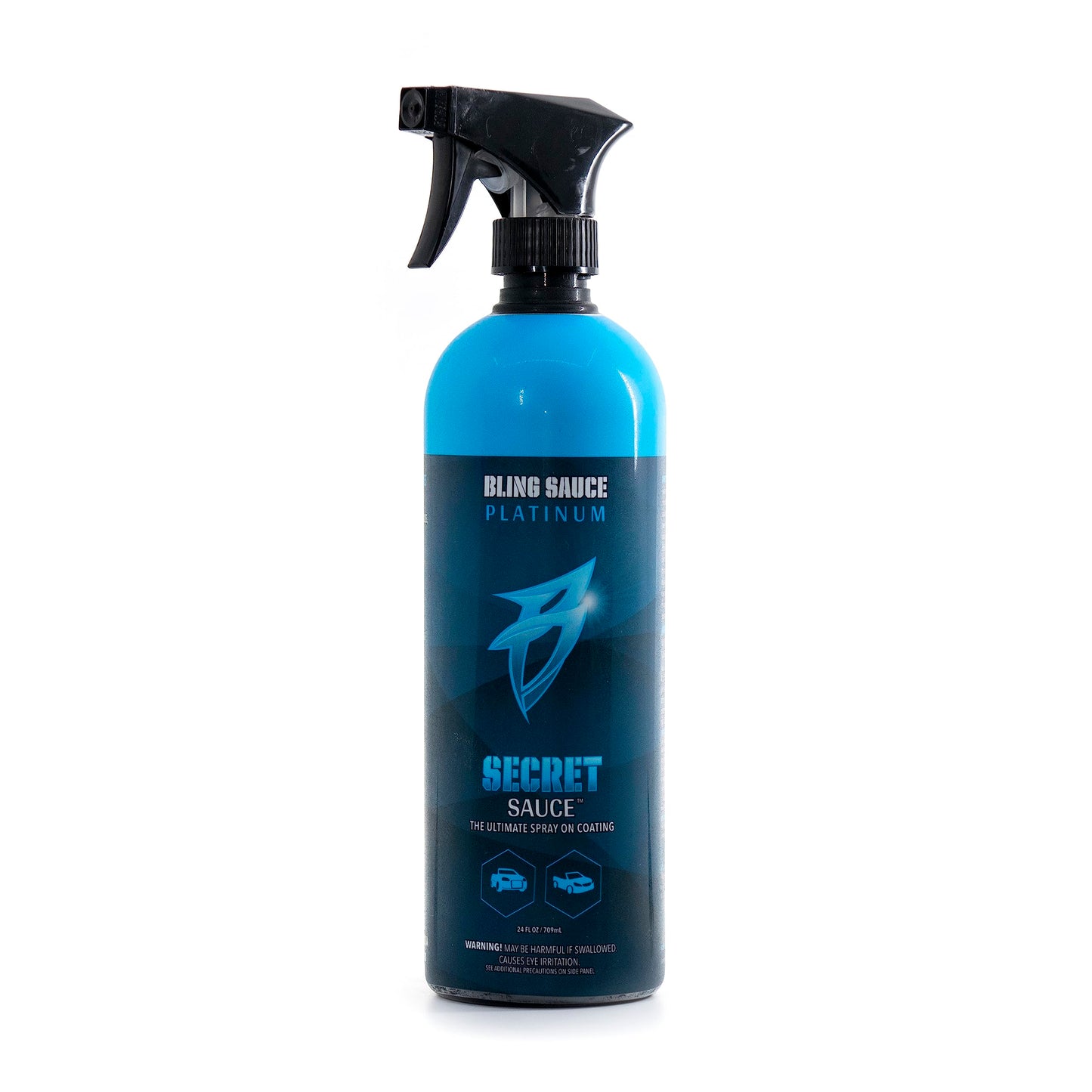 Bling Sauce Platinum: Secret Sauce, High-End Ceramic (Si02) Coat plus Surface Protection with High Gloss Shine, 24oz, for Painted Surfaces, Cars, Trucks, Motorcycles