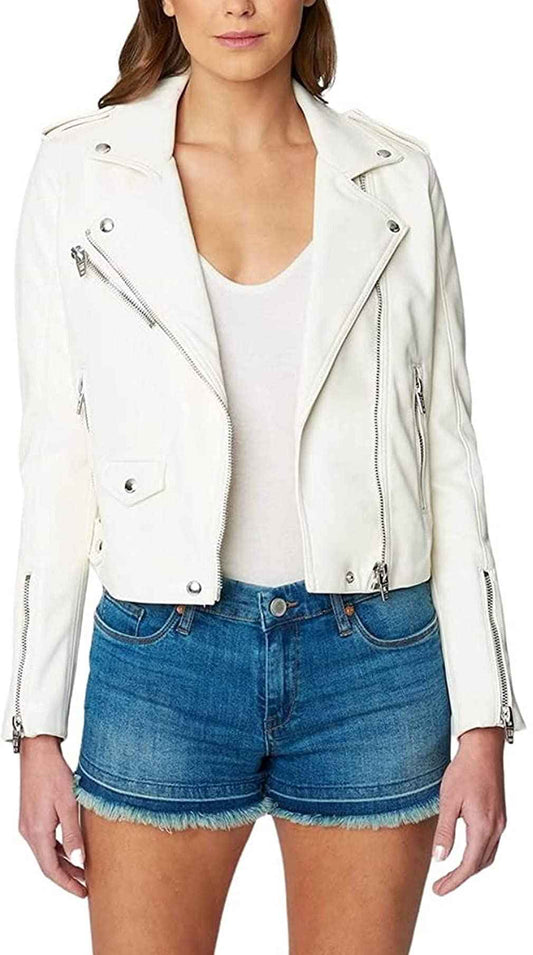 [BLANKNYC] Womens Luxury Clothing Vegan Leather Moto Jacket, Comfortable & Casual Coat, Pure Motivation, X-Small