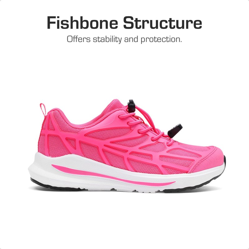 DREAM PAIRS Boys Girls Running Shoes Kids Athletic Lightweight Breathable Gym School Shoes,Size 13 Little Kid,Hot Pink,KKUMRS2521