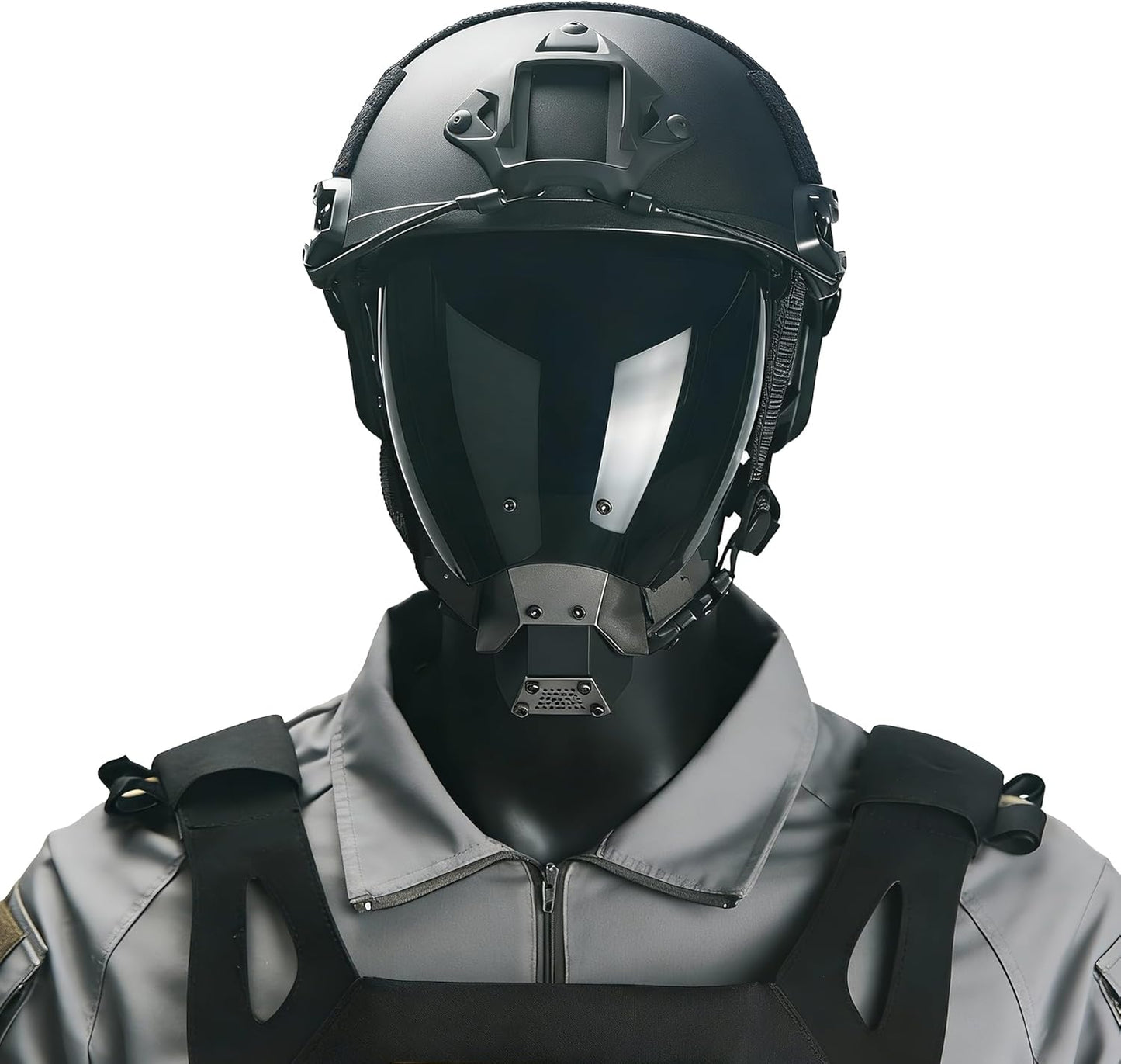 Tactical Full Face Airsoft Paintball Mask - Cyberpunk Balaclava for Halloween Cosplay & Movie Props