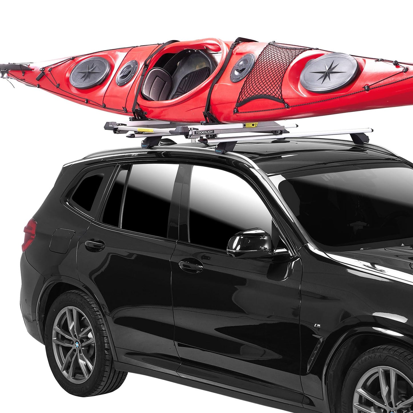 TOOENJOY Elevate Lift Assist Roof Rack, SUV Bike Kayak Carrier Elevating Assist Camping Multiple Loading