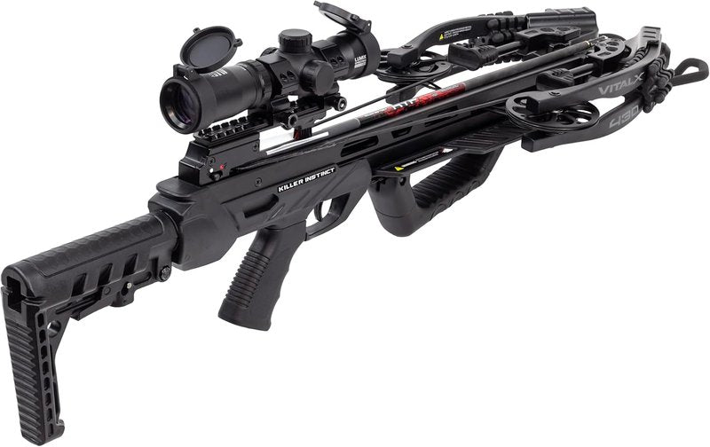 Killer Instinct Vital X 430 Elite Crossbow Kit - Speed Ring Scope & Anti-Dry Fire Safety Features