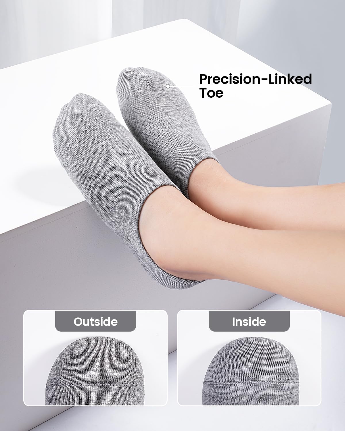 IDEGG No Show Socks Women & Men Low Cut Ankle Short Anti-slid Athletic Running Casual Invisible Liner Socks