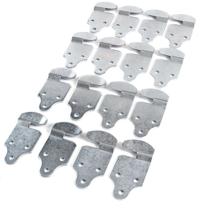 Red Hound Auto Qty 16 Straight Brackets Wood Sides Stake Body Utility Latch Rack Gate Trailer 16pc Panel Connector