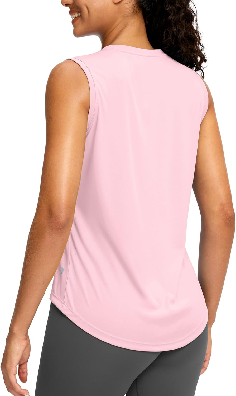 SANTINY Sleeveless Workout Tops for Women - Breathable Lightweight Athletic Tank for Running & Yoga | Activewear