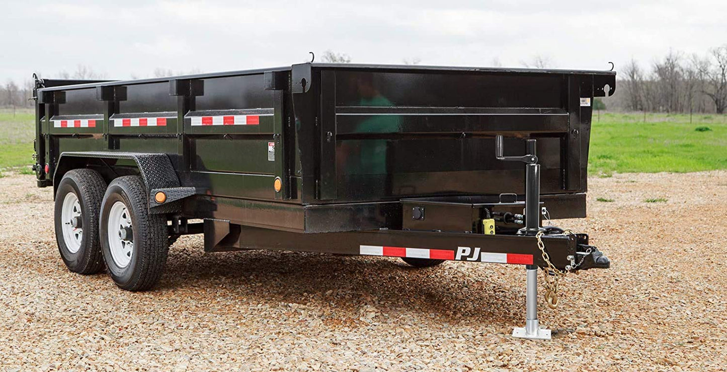 Road DAWG A-Frame Trailer Jack, 2,000 LBs Capacity, 14 Inches Vertical Travel, Top-Wind Handle Trailer Tongue Jack with Foot Plate, for Camper, RV，ATR39004MB
