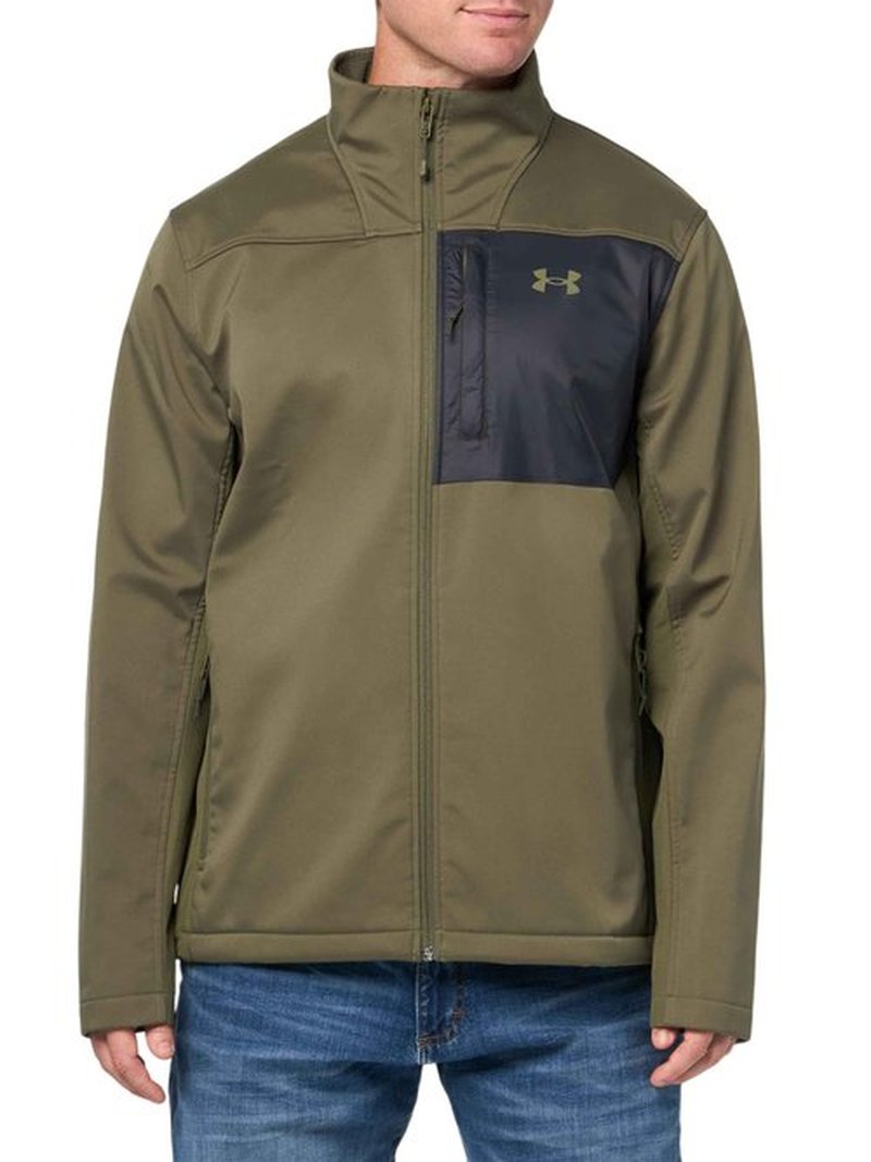 Under Armour Men's ColdGear Infrared Shield 2.0 Soft Shell, (390) Marine OD Green/Black/Marine OD Green, 3X-Large