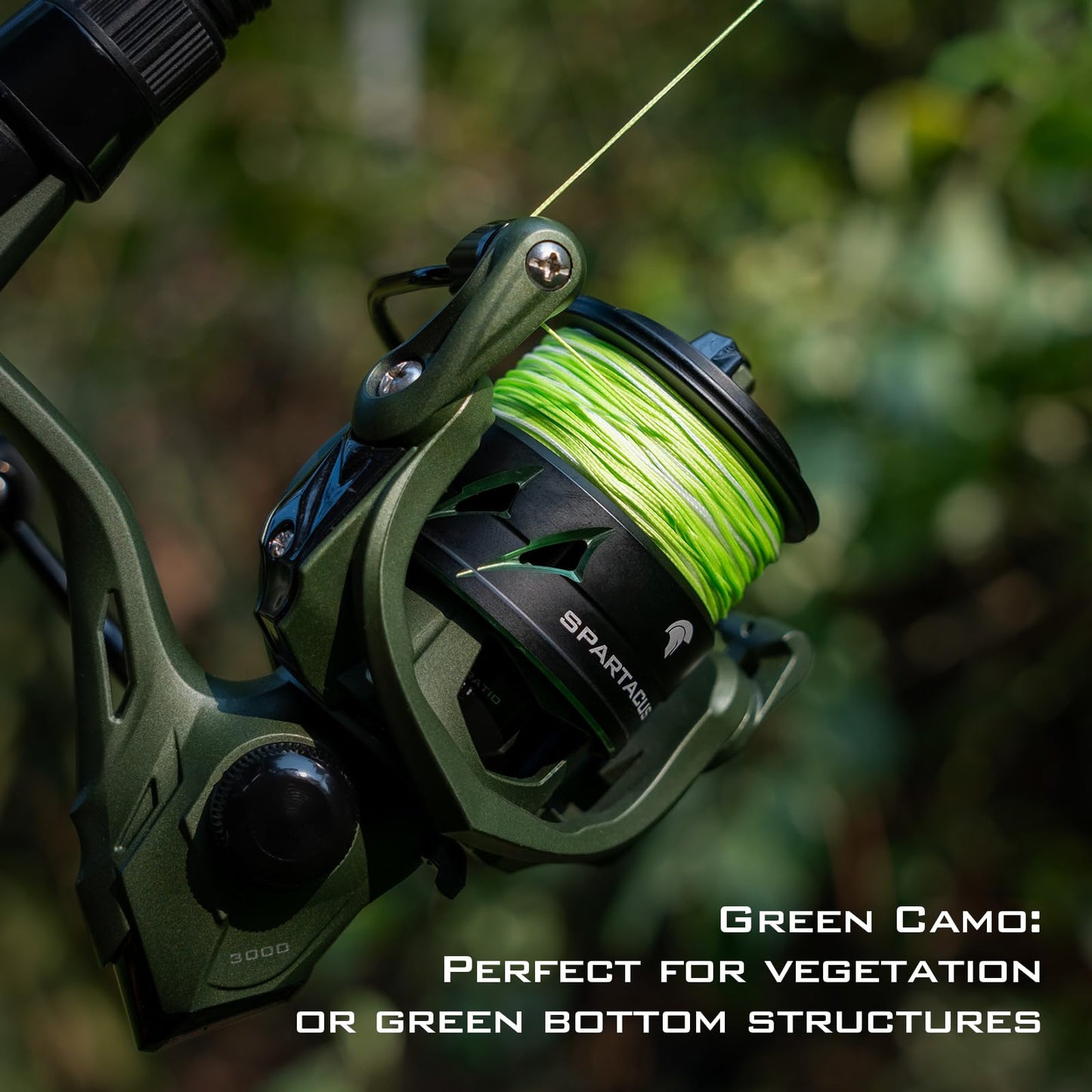 KastKing Superpower Silky8 Braided Fishing Line, Grass Green, 8 Strands, 10 LB, 300 Yds