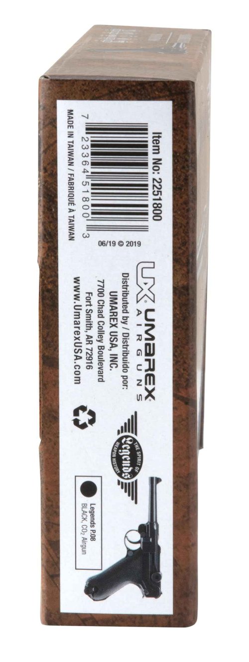 Umarex Legends P.08 All Metal .177 Caliber BB Gun Air Pistol, Standard Action, Legends P.08 Air Gun