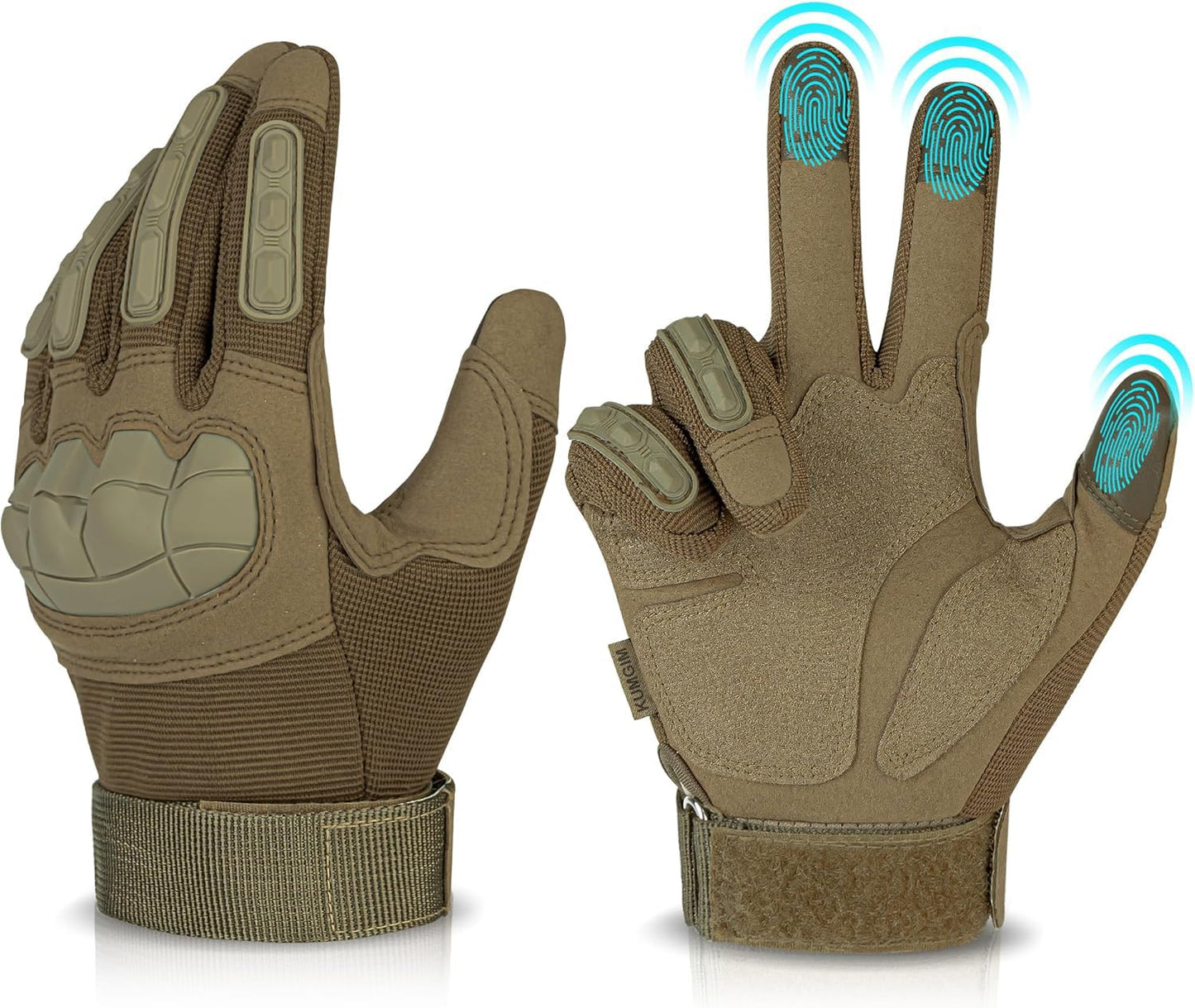 Tactical Motorcycle Airsoft Paintball Gloves Knuckle Protection Touchscreen