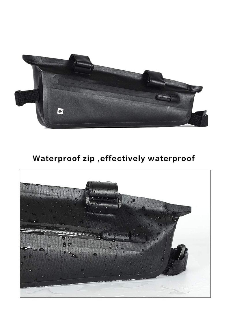 Rhinowalk Professional Cycling Accessories - Waterproof Triangle Bag for Bike Frame, Under Tube, Small