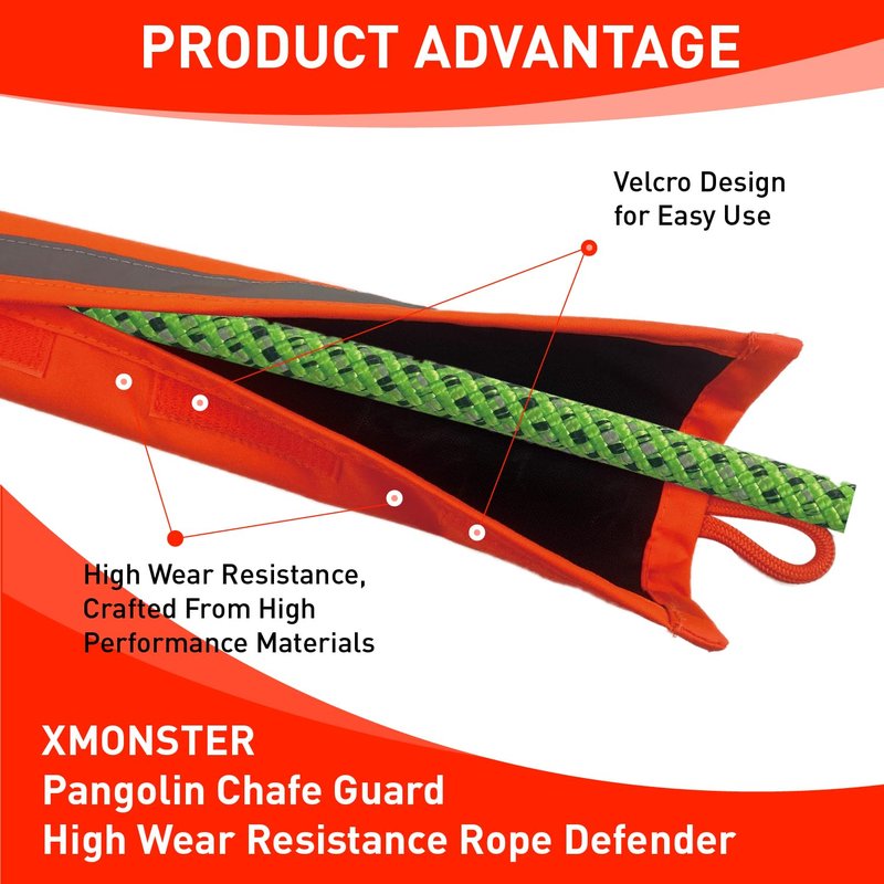 X MONSTER Pangolin Chafe Guard High Wear Resistance Rope Defender Rope Protector