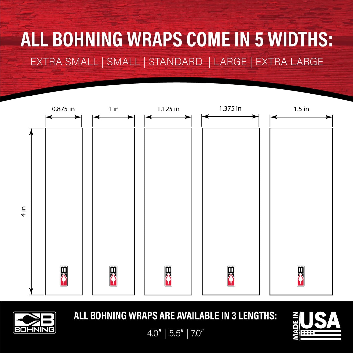 Bohning 4" Solid Arrow Wraps, Large, White
