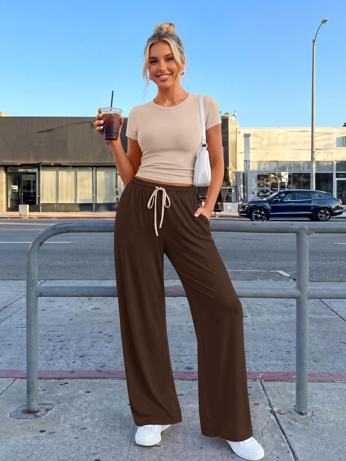 Trendy Queen Womens Petite 2 Two Piece Set 2026 Summer Workout Beach Vacation Cruise Gym Clothes Spring Fashion Lounge Matching School Comfy Airport Travel Outfit Athleisure Clothing