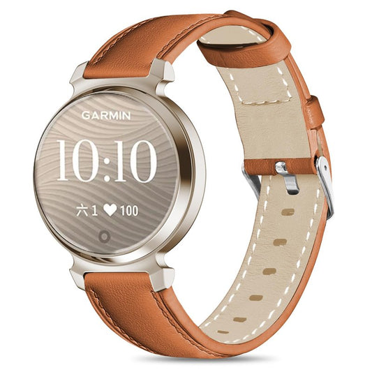 Leather Bands Compatible with Garmin Lily 2, 14mm Top Grain Soft Loop Straps Quick Release Replacement Adjustable Wristband for Lily 2 Classic/Active Smart Watch Accessory for Grace Women