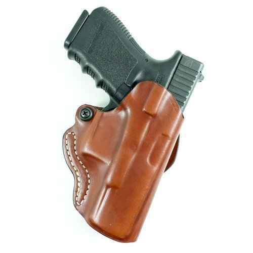 DeSantis Thumb Break Scabbard OWB Holster - Leather Right Hand Gun Holster, Fits Standard 1911 Models 5", from COLT, S&W, SIG Sauer, Ruger, Kimber, Springfield, and Others - Right Hand Draw, Black