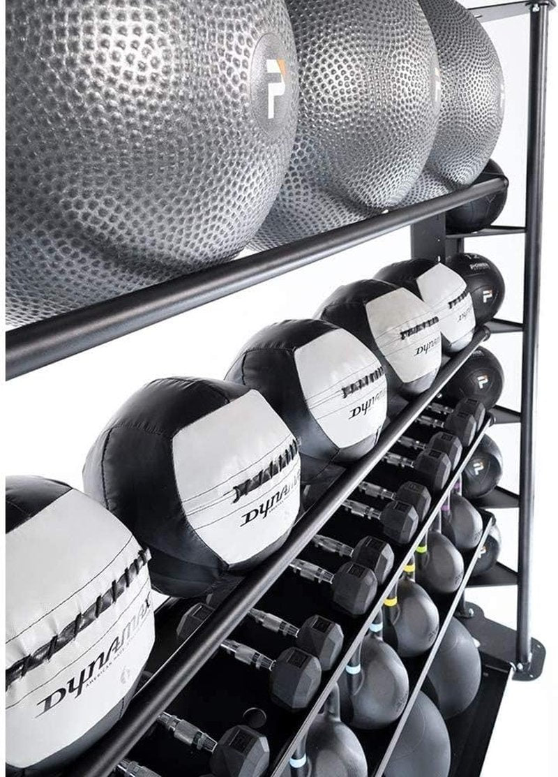 Dynamax Medicine Ball - 14 lb Stout II for Strength Training | Black/Gray Color