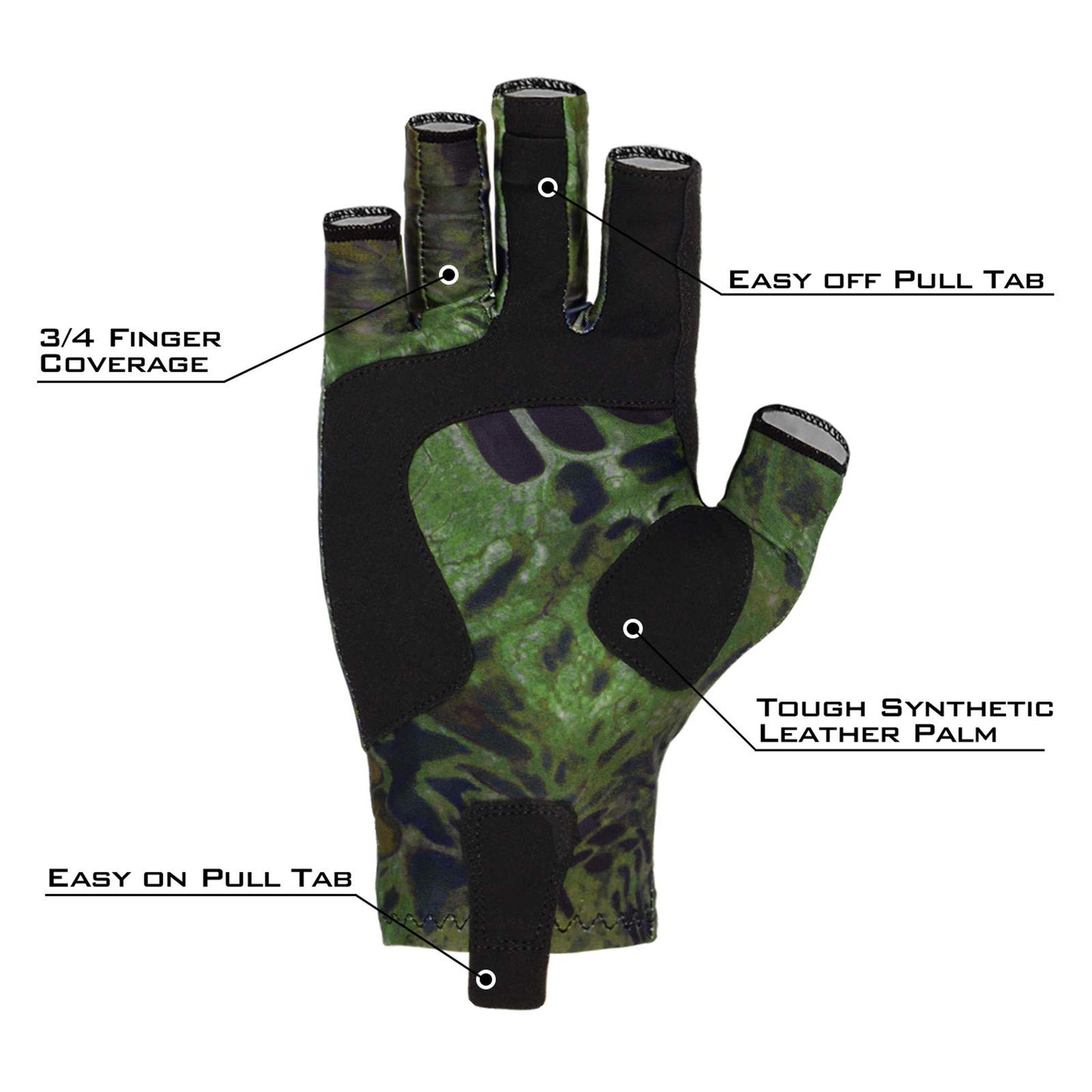 KastKing Sol Armis Sun Gloves UPF50+ Fishing Gloves UV Protection, Sun Protection for Outdoor, Kayaking, Rowing