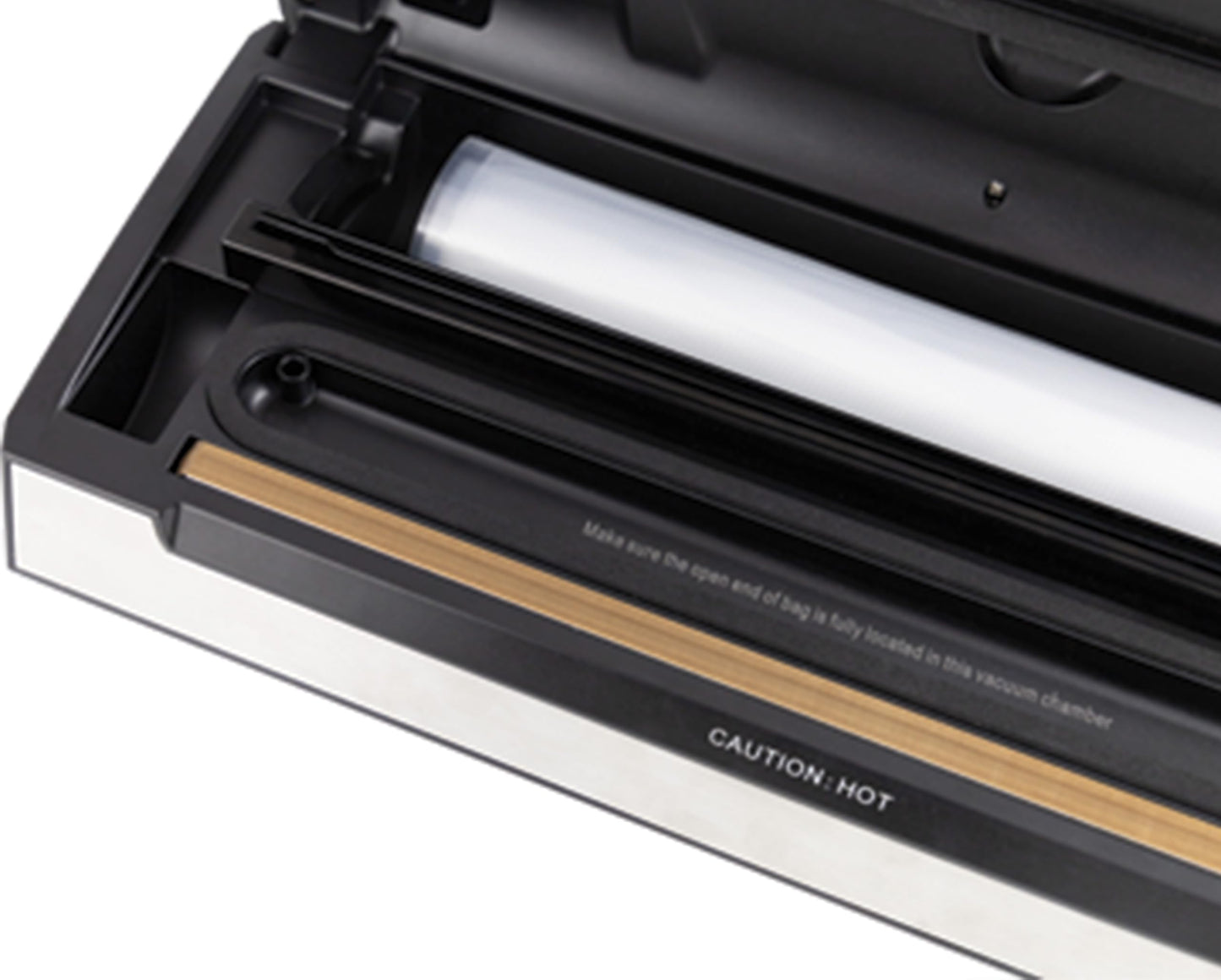 Nesco FreshLock Pro VS-15 Stainless Steel Vacuum Sealer, moist and dry seal, roll storage, 120 watts, with bags and rolls, simple and easy to use