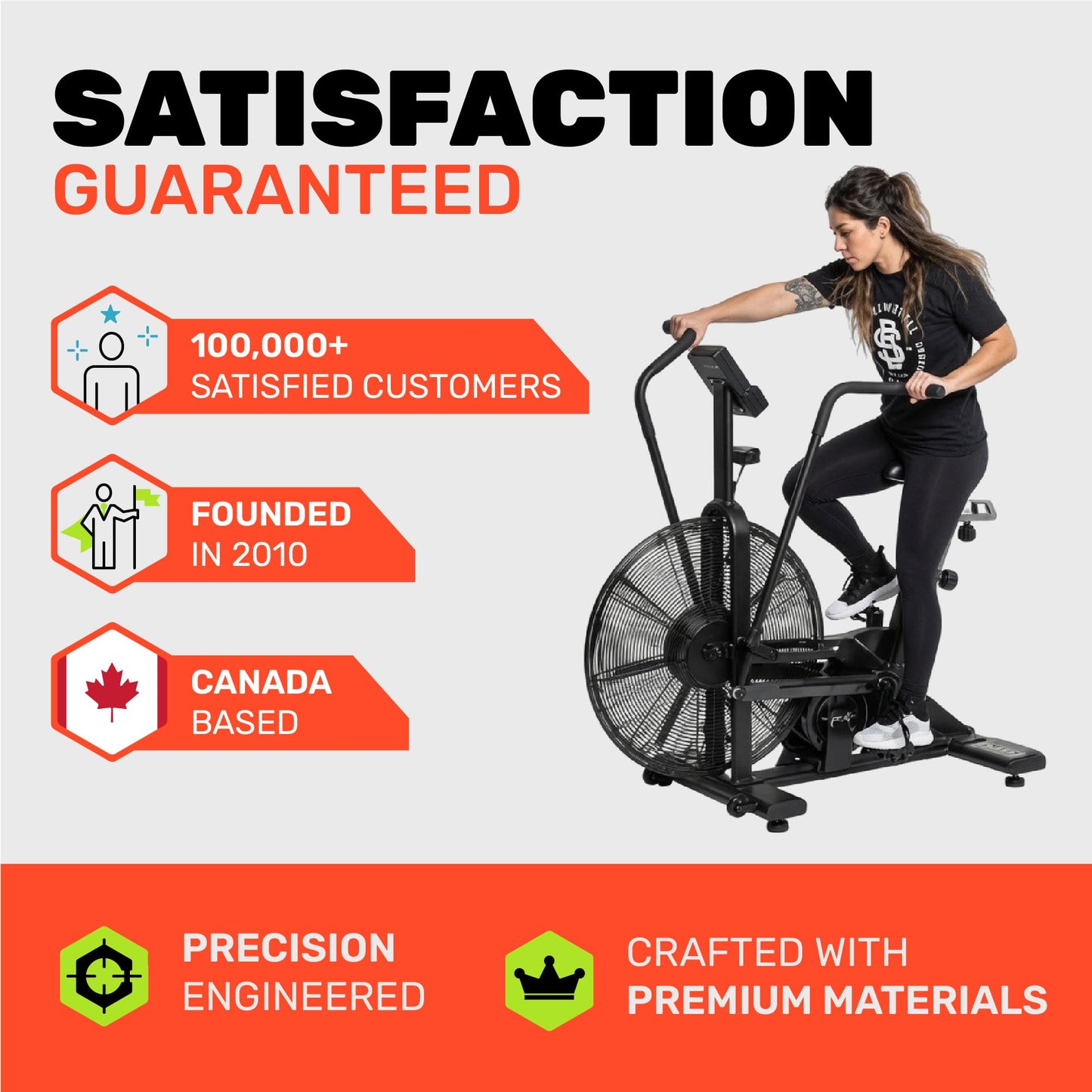Air Bike [Bells of Steel] Fan Bike Exercise Bike, Blitz Cardio Bike, Belt Driven Air Bike Exercise Machine with Phone and Bottle Holder – 25in Fan Diameter, 350lb Capacity Stationary Bike