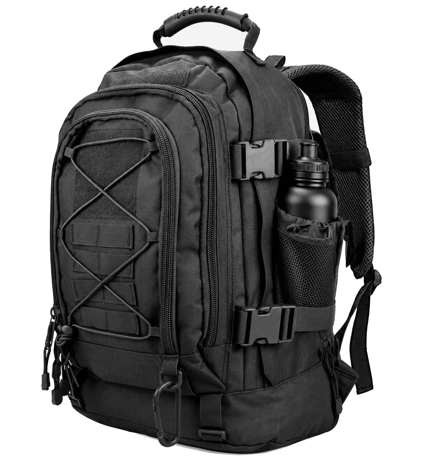 Miramrax Tactical Backpack Military Army Daypack - Assault Pack for Men Molle Backpacks Bug Out Bag 3 Day Pack for Hiking Camping Travel Hunting Rucksack Trekking Black