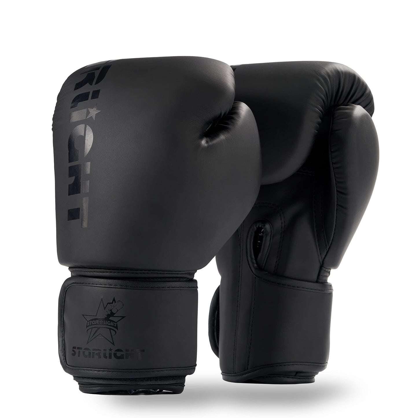 Valchiria Boxing Gloves for Men Women, Sparring Training Punching MMA Kickboxing Boxing Gloves, Heavy Bag Workout Gloves for Boxing, Kickboxing, Muay Thai, MMA (All Black, 10 oz)