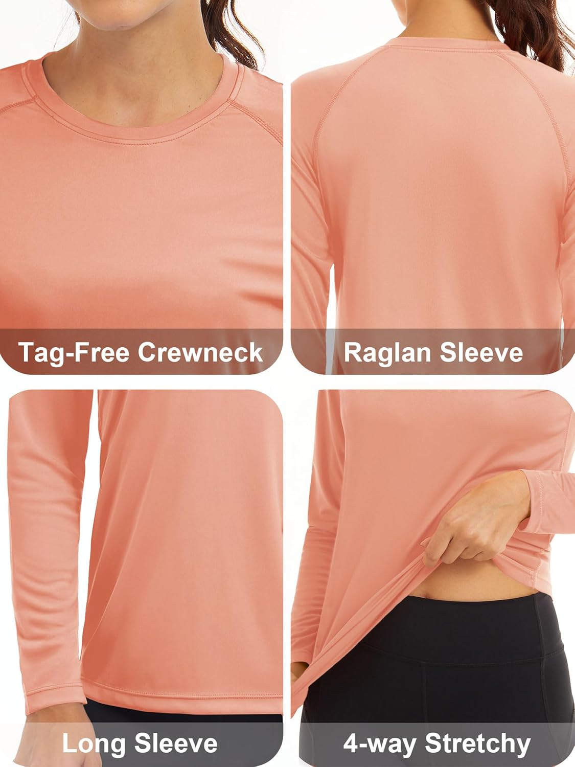 Women's Long Sleeve UPF 50+ Sun Protection Shirt - Ideal for Hiking, Fishing & Workouts