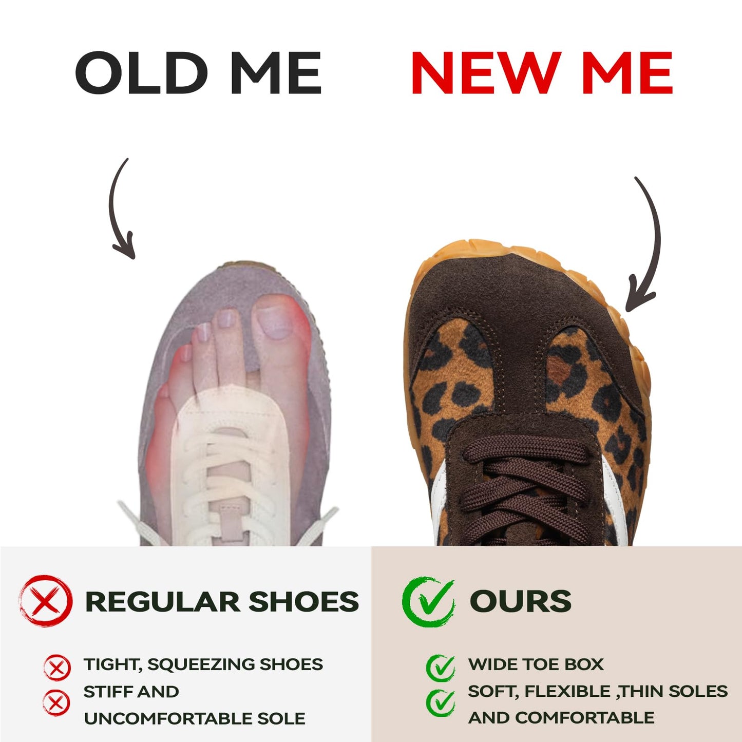 Barefoot Shoes Women Casual Sneakers,Wide Toe Box Shoes Women Zero Drop Barefoot Shoe Men,Minimalist Trail Running Shoe,Non-Slip Lightweight Breathable Comfortable Fashion Walking Hiking Shoes Unisex