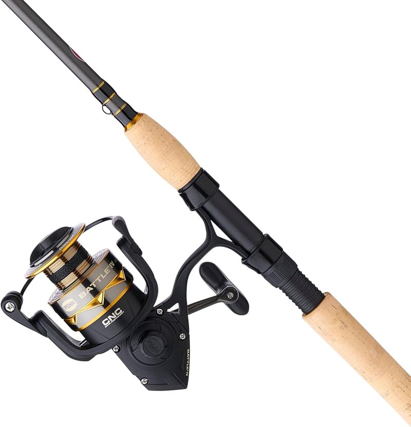 Penn Battle IV Fishing Rod and Spinning Reel Combo - Durable Design for Anglers