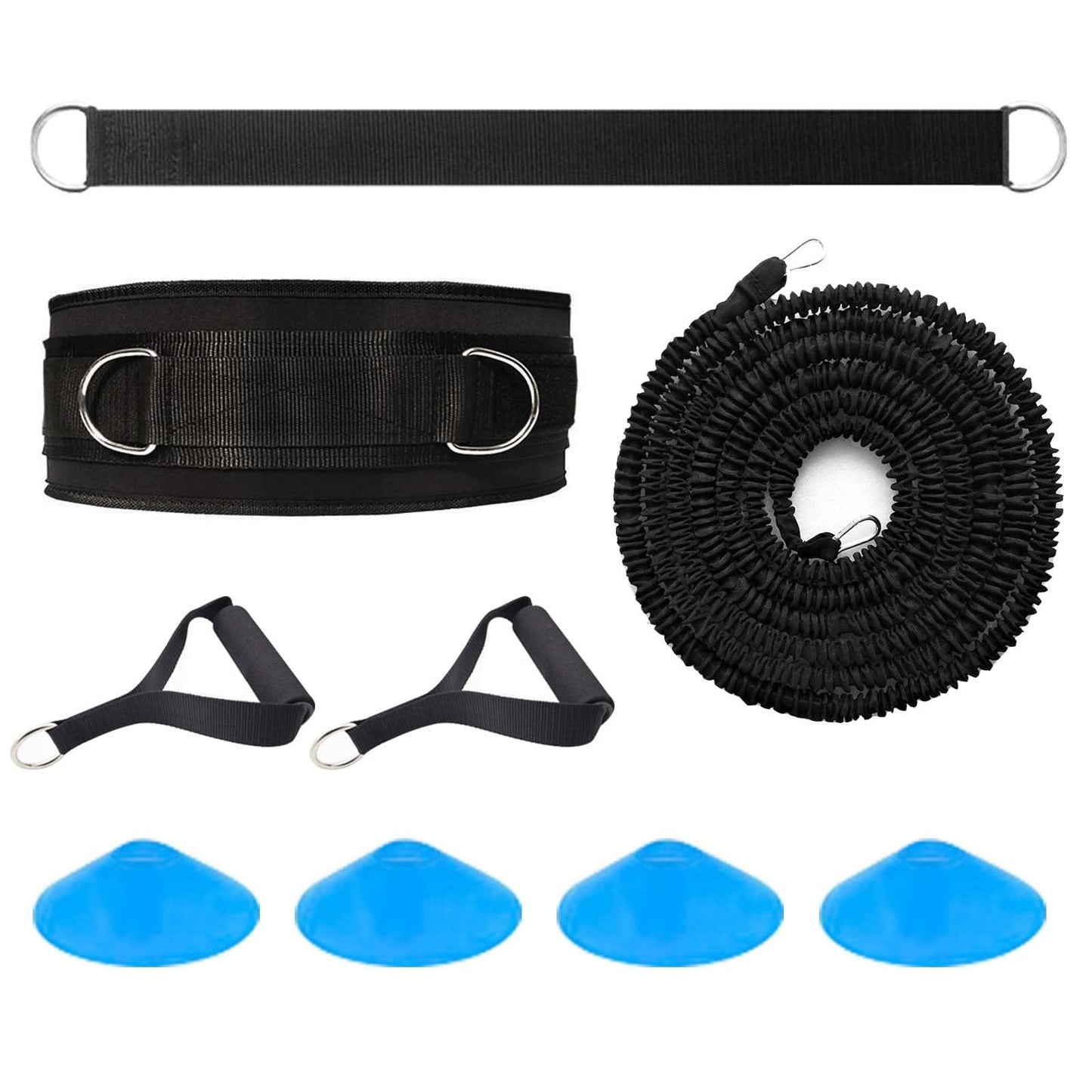 Ycendelion Speed Agility Training Equipment, 80lb Resistance Band Set to Improve Power, Strength, Focus Full Body Workout for Football, Basketball, Soccer, Tennis, Running, Jumping