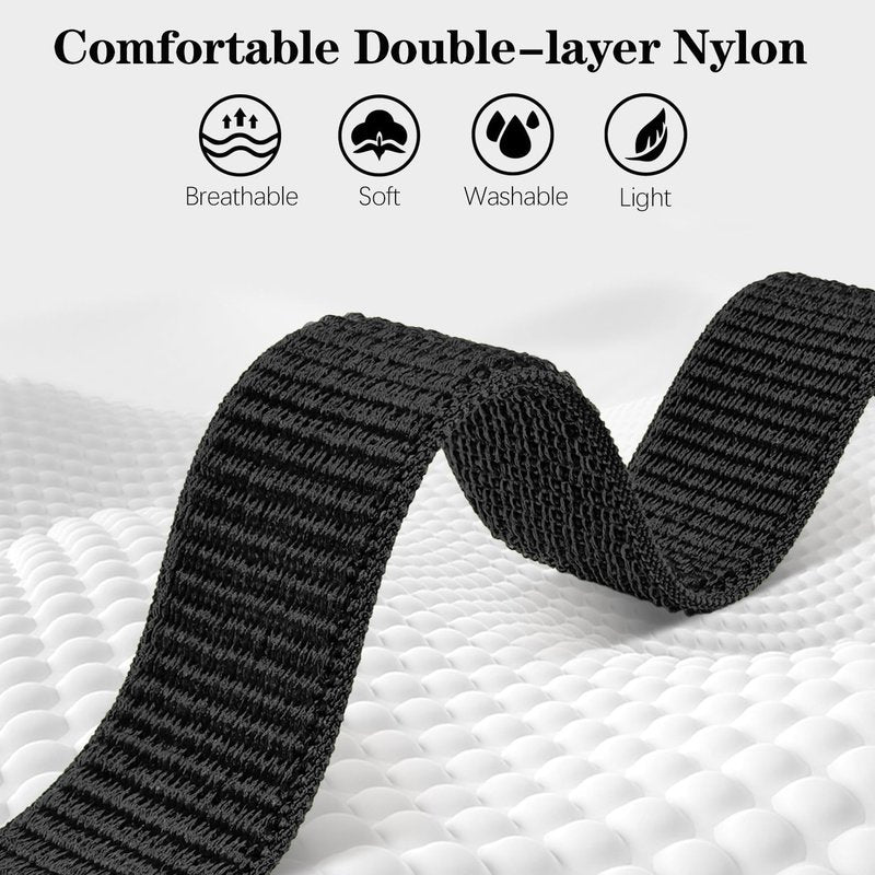 Oanux 26mm QuickFit Sports Ankle/Arm Band Compatible with Garmin Fenix 8 51mm/7X/6X/6X Pro//5X/5X Plus/3/3 HR, Soft Nylon Bicep Strap for Instinct 3 50mm Band Men Women