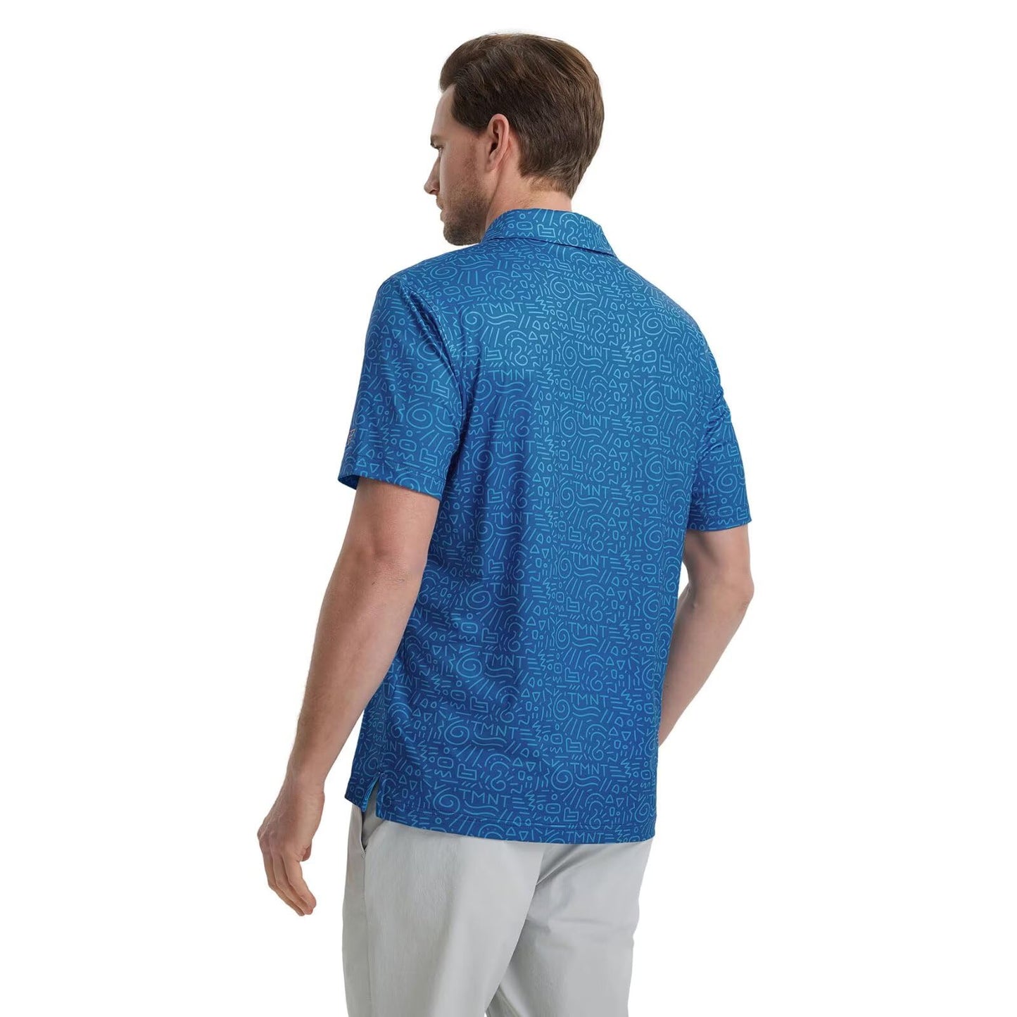 M MAELREG Polo Shirts for Men Quick Dry Fit Short Sleeve Performance Moisture Wicking Print Men’s Golf Shirts