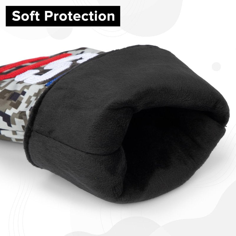 Golf Club Head Covers, Camouflage USA Design Golf Driver Covers, Fairway Wood and Hybrid Head Covers with Interchangeable Tags, Durable Canvas Material Golf Club Covers (Hybrid)