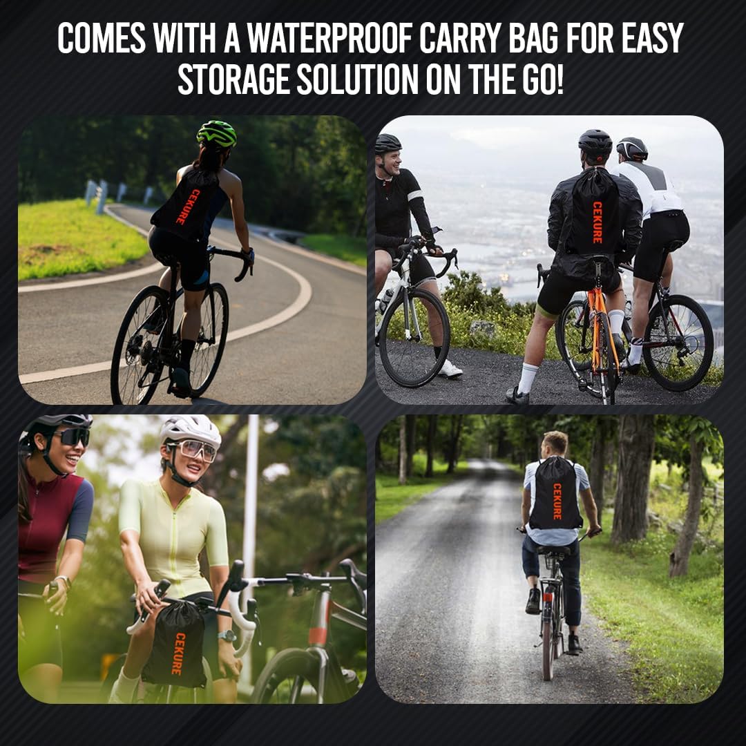 Bike Cover - Waterproof Heavy Duty Oxford for 1-2 Bikes | Tear Resistant & Windproof with Carry Bag