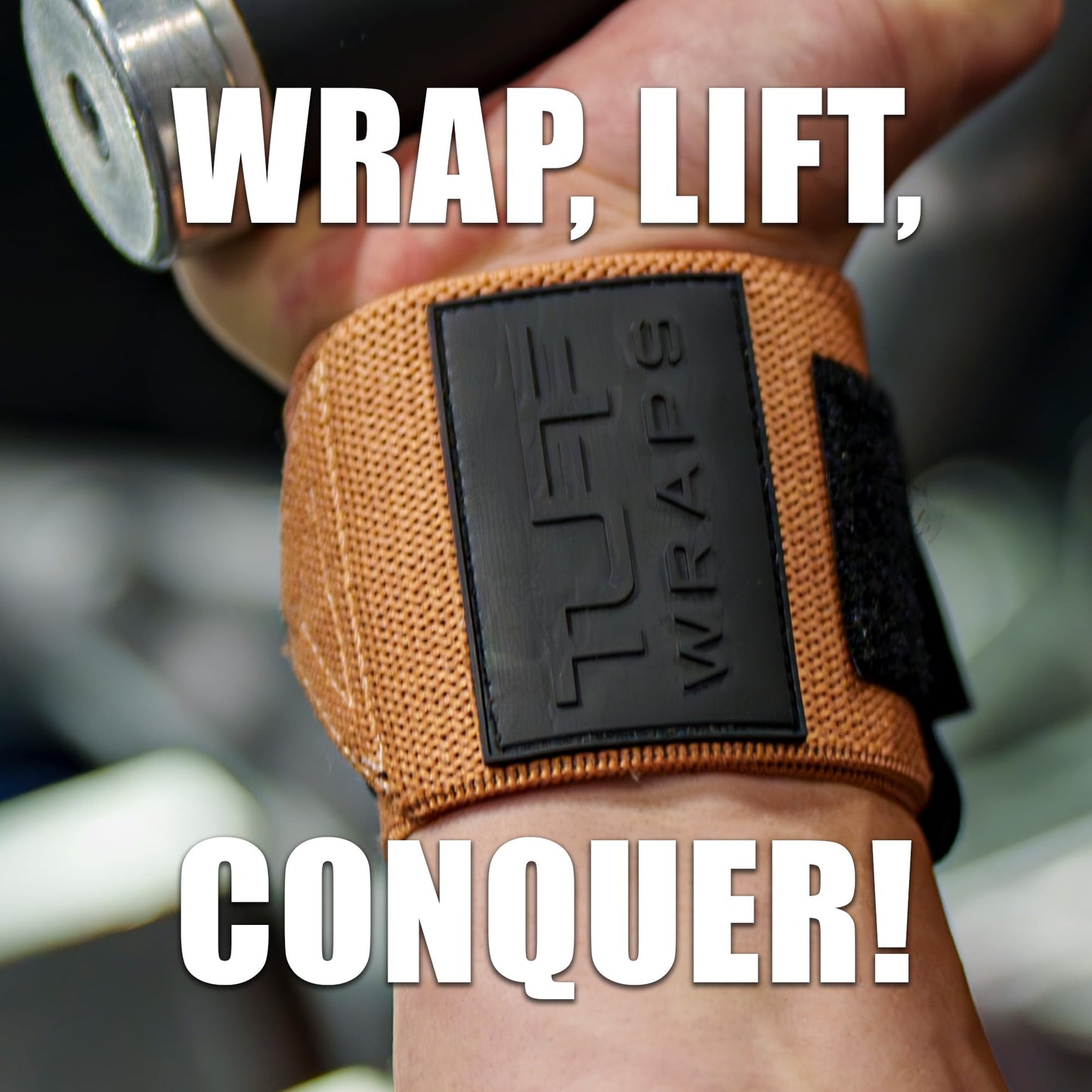 Villain 16" Wrist Wraps for Weightlifting & Powerlifting – Adjustable Support Straps for Men and Women – Ideal for Strength Training, CrossFit, Bodybuilding – Durable Comfort to Eliminate Wrist Pain - Sandstone