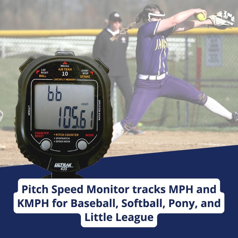 ULTRAK 435 Pitch Counter & Pitch Speed with 10 Memory Stopwatch
