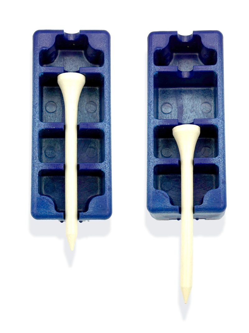Davison T-Perfect Golf Tee Height Selector Block and Built in Pitch Mark Repair Tool. Precision Ball Height Setter for Consistent Tee Shots, Durable Notched Design and Training Aid for All Players (1)