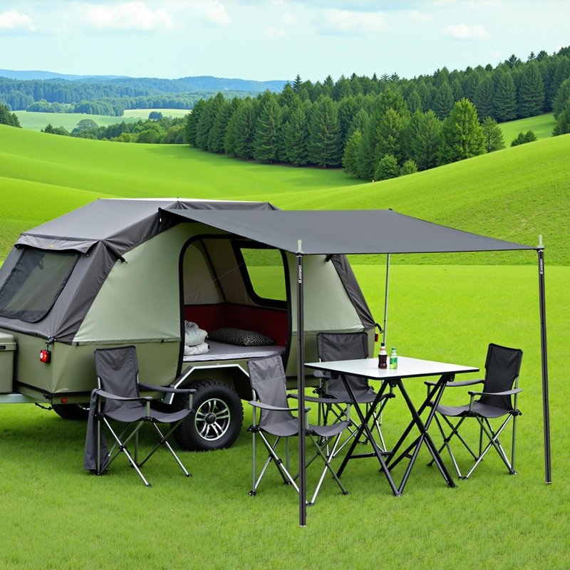 Tent Poles for Tarp, AVOFOREST Camping Tent Tarps Poles Adjustable Aluminum Camping Accessories 80in Heavy Duty Poles Thicker Tent Pole with a Diameter of 0.75in for Backpacking Hiking Awning