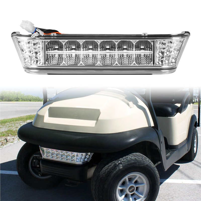 Panglong Golf Cart LED Headlight Bar, 12V Front Replace Head Light Bar, Suitable for 2004-Up Club Car Precedent with Front Head Light Electric and Gas Models, Replaces OEM# 102524801,1025248-01