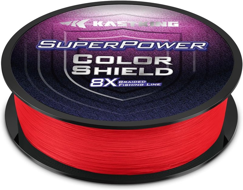 KastKing Superpower ColorShield Braided Fishing Line - Colorfast, 100% UHMWPE Fiber, Smooth & Strong | High Abrasion Resistance, Near Zero Stretch