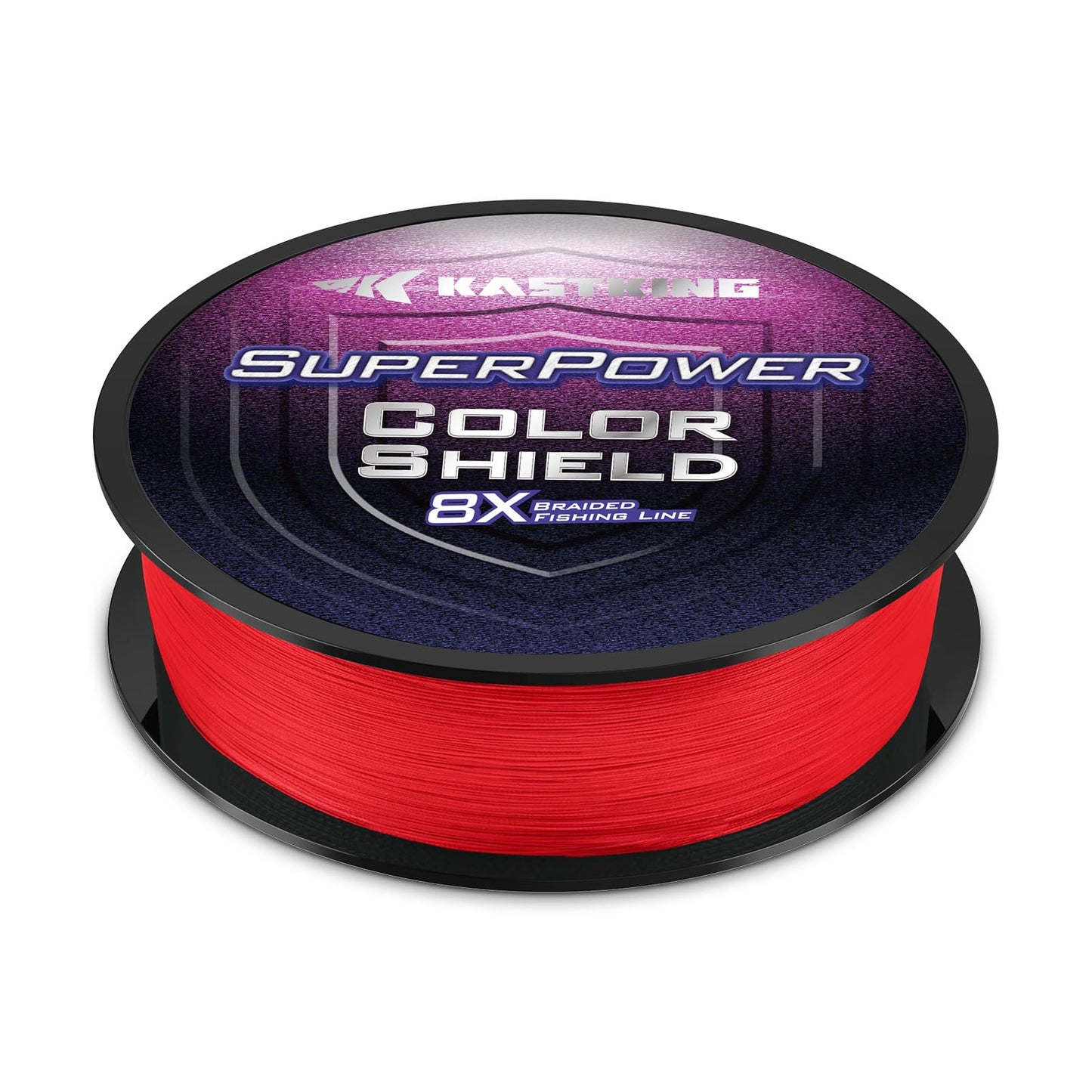 KastKing Superpower ColorShield Braided Fishing Line, Red,30LB,300Yards,X8