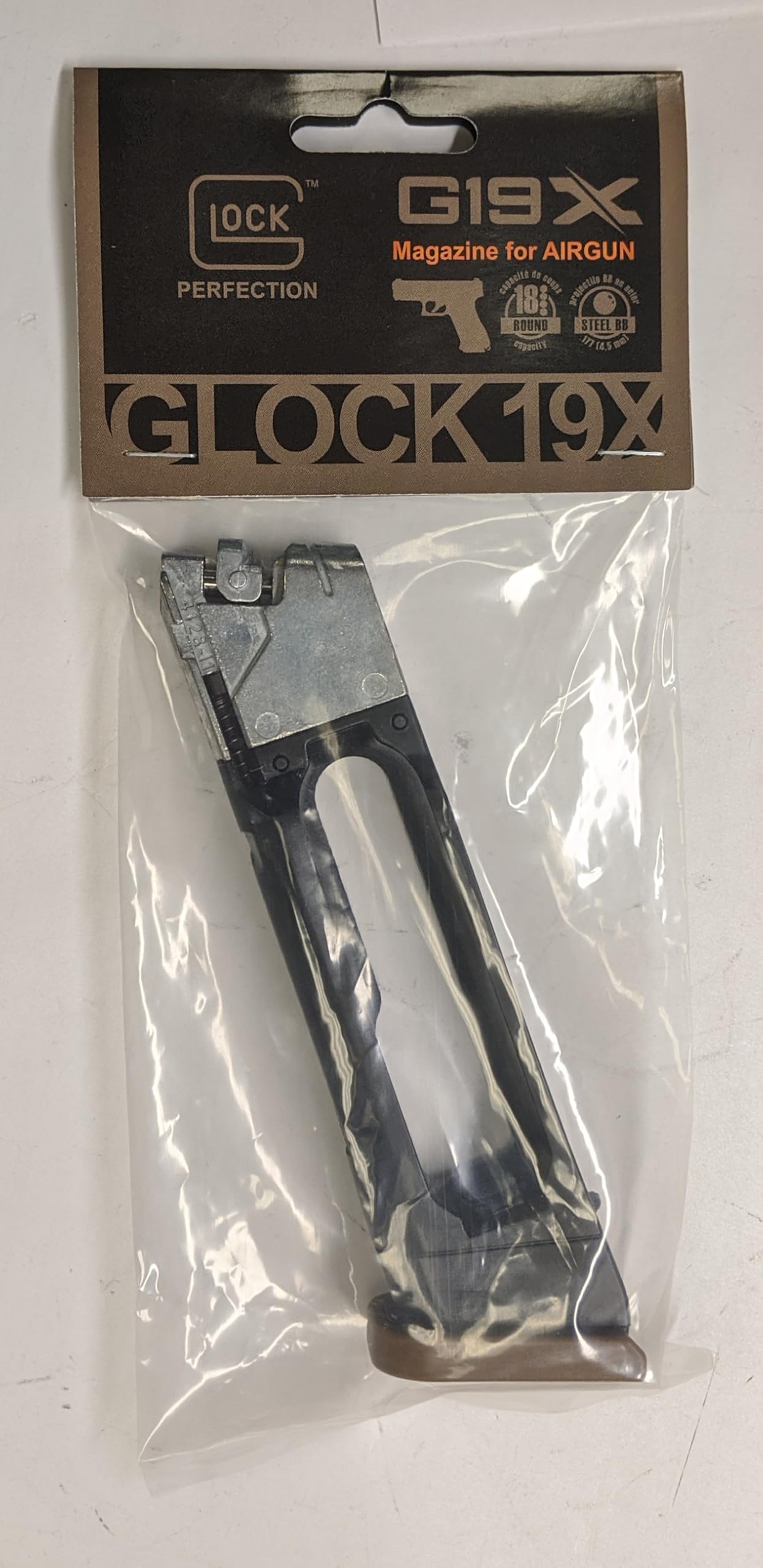Umarex Glock 19X Gen5 .177 Caliber BB Gun Air Pistol, Spare 18-Shot Magazine (Mag Only)