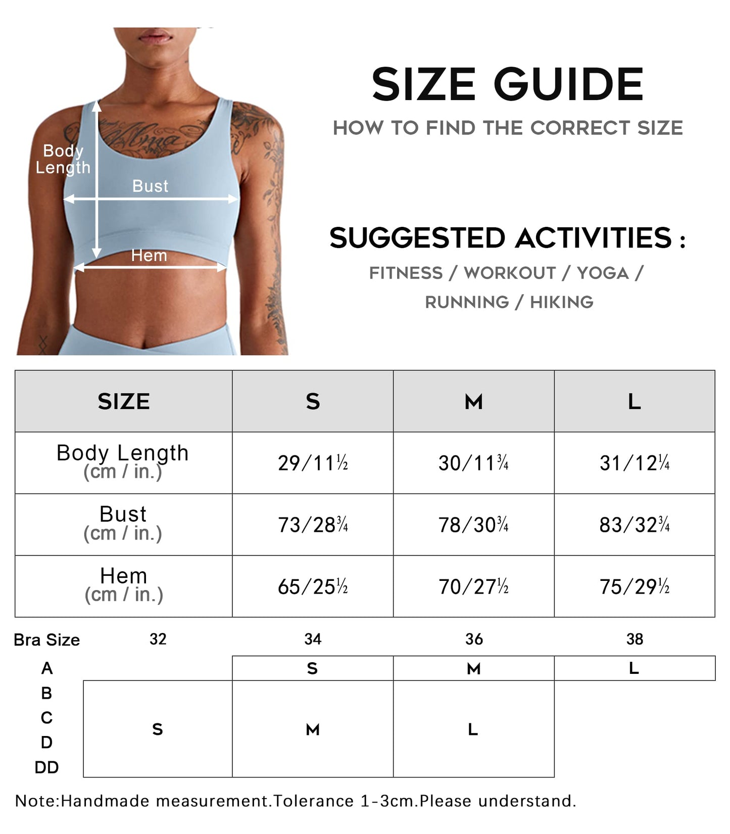 icyzone Padded Strappy Sports Bra Yoga Tops Activewear Workout Clothes for Women (L, Black-V Back)