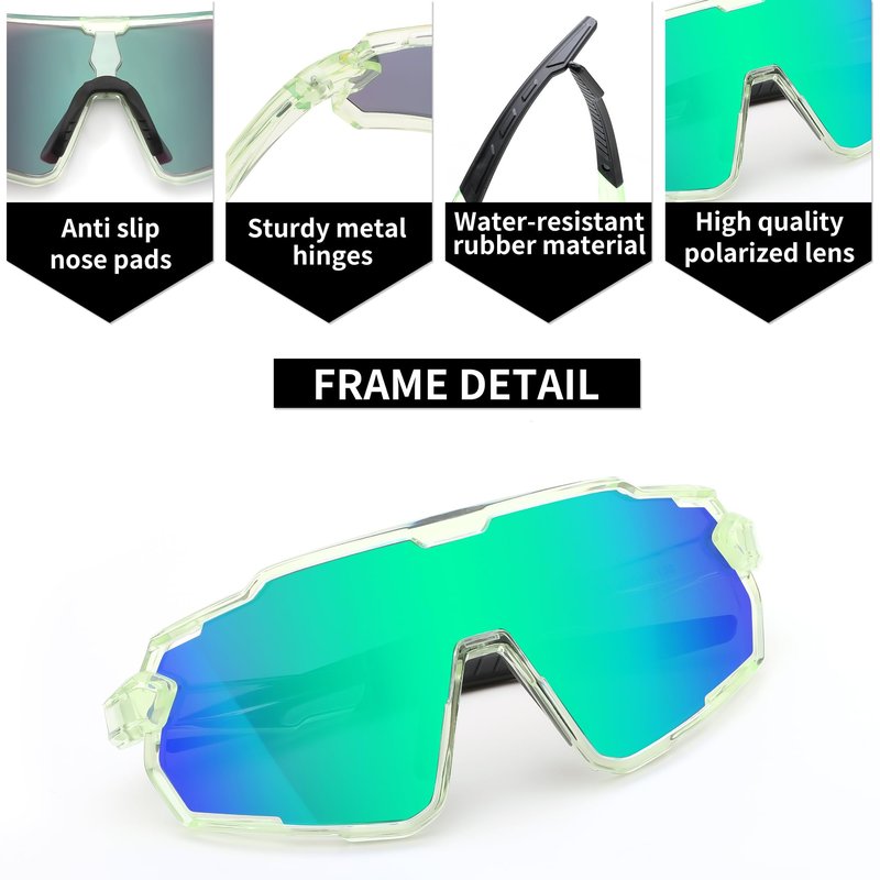 FEISEDY Kids Teens Baseball Polarized Sunglasses Lightweight Frame UV400 Sports Cycling Shades for Boys Girls B0190